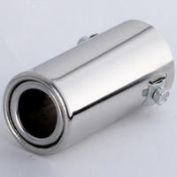 Tubo De Modificación De Escape De Coche En Acero Inoxidable Cromado Para Cola De Escape Directa Pieza Individual - details 1
