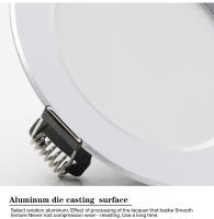10Pcs LED Downlight AC 220V 7W 9W 12W 15W 18W Luz Redonda Recubierta Impermeable Para Cocina Y Foyer Lámpara De Punto De Luz - details 6