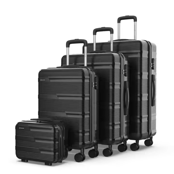 Numada Juego de Maletas Upfly T10  4 pzs ABS. Maleta Cabina 55x40x20, Maleta Mediana 60L, Maleta Grande 78L y Neceser - 1