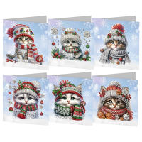 Tarjetas De Cumpleaños Hechas a Mano Con Diamantes 5D Rhinestone Arte De Artesanía Para Festival Y Navidad Pack De 12-4 Pcs - details 20