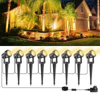 Spotlight De Jardín IP65 Impermeable 8LEDs 3000K Para Decoración De Paisaje Árbol Camino Jardín Yerba Luz De Suelo Moderna 220V - details 1