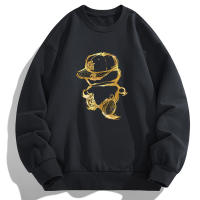 Sudadera De Capucha Para Hombre Tallas Grandes 6XL 7XL 8XL Cuello Redondo Manga Larga Imprimido Suelto Casual Para Otoño E Invierno - details 7