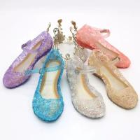 Sandalias De Verano Para Niñas Zapatos De Princesa PVC Transpirables Talla 25-37 Decoración De Cristal Estilo Cendrillon Con Tacón Suave Para Niños - details 26