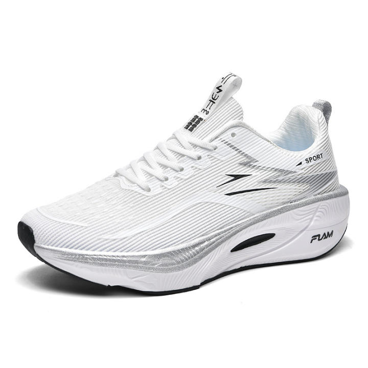 Marathon Running Shoes Men Air Cushion Speciality Sports Breathable Lightweight Woman Comfortable Athletic Carbon Board Sneakers