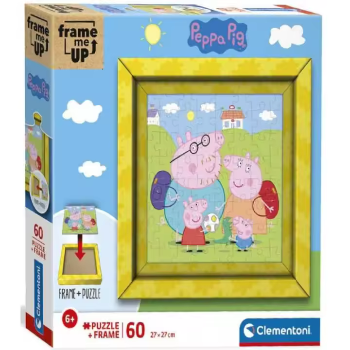Puzzle 60 piezas Peppa Pig con Marco Peppa Pig - 1