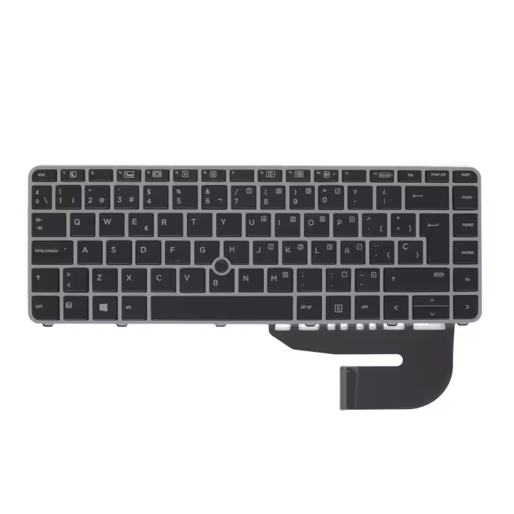 Teclado Español para Portátil HP Zbook 14u G4 Series / HP Elitebook 745 840 848 G4 Series / HP Elitebook 745 G3 Negro Frame Gris Advanced Computer Trading - 1