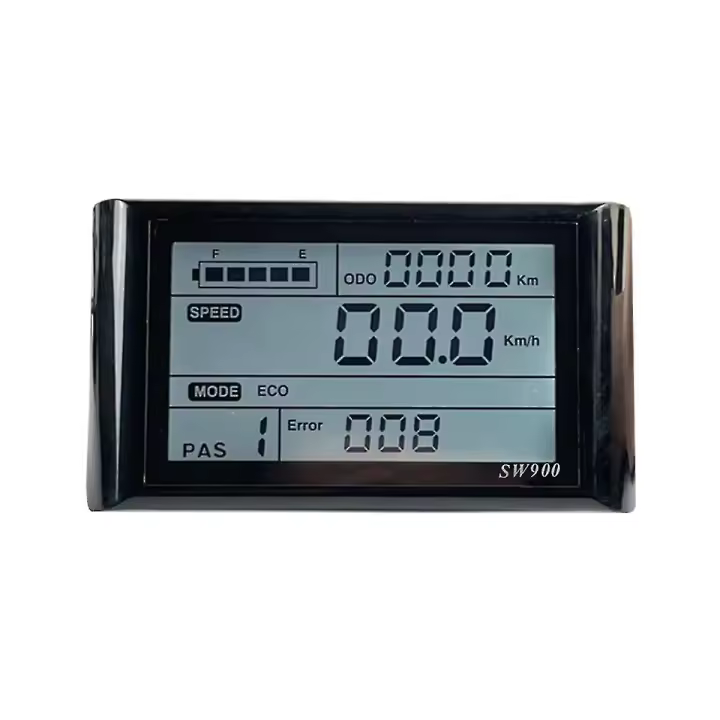 SW900 Pantalla LCD de Control de Bicicleta Eléctrica de Velocidad Impermeable Plug Record Instrument de Control/Ajuste 24-72V - 1