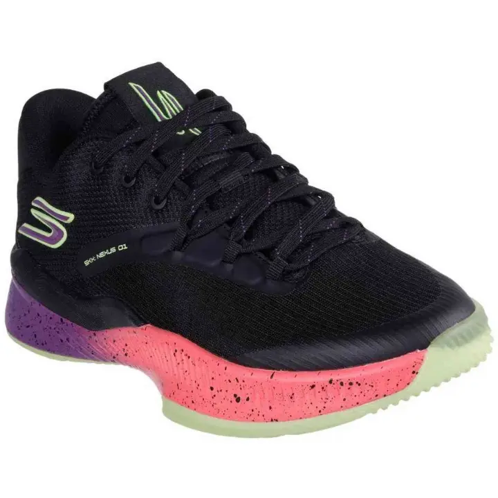 Zapatillas Skechers Skx Nexus Hombre Black /Purple/Pink Trim - 1