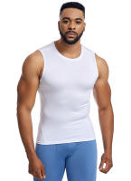 Camiseta De Compresión Para Hombre Vest Top De Gimnasio Y Running Deporte Sin Mangas Secado Rápido Estirable Capa Base Verano - details 7