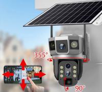 Cámara De Seguridad Solar WiFi Exterior Con Lente De 3 Enlaces Zoom 10X Vigilancia CCTV IP Para Hogar Inteligente Protección Video - details 17