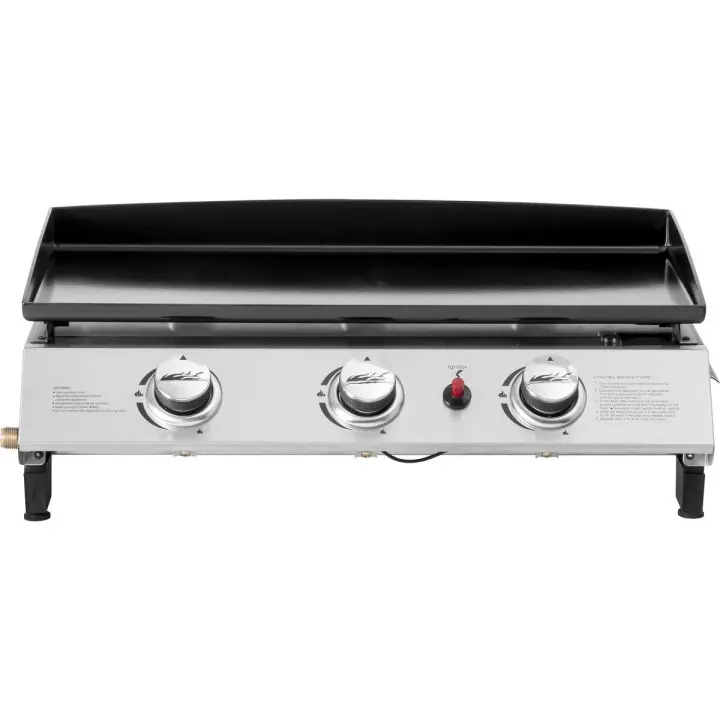 Plancha de gas 3 fuegos "Jolly" - 7,5 Kw - Gris - 1