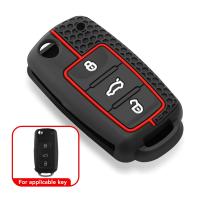 Cubierta De Llavero De Silicona Moda Para VW Volkswagen Polo Tiguan Passat B5 B6 B7 Golf 4 5 6 MK6 Jetta Lavida Skoda Octavia Seat - details 1