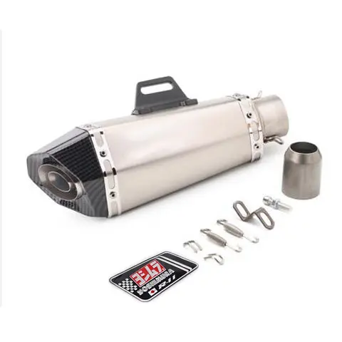 Muffler De Escape Universal Para Motocicleta Yoshimura En Acero Inoxidable Compatible Con Honda FZ1 R6 R15 R3 ZX6R ZX10R Z900 1000 CBR1000 GSXR1000 650 Nmax Tmax530 - 1