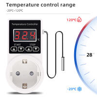 Controlador De Temperatura Digital AL11G-T1 Enchufe Con Termostato Regulador De Calor AC 110-220V Con Sensor NTC Enchufe De Enlace EU Para El Hogar - details 3