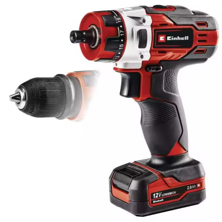 Taladro atornillador inalámbrico Einhell TE-CD 12/1 X-Li (1x2.0Ah) - 1