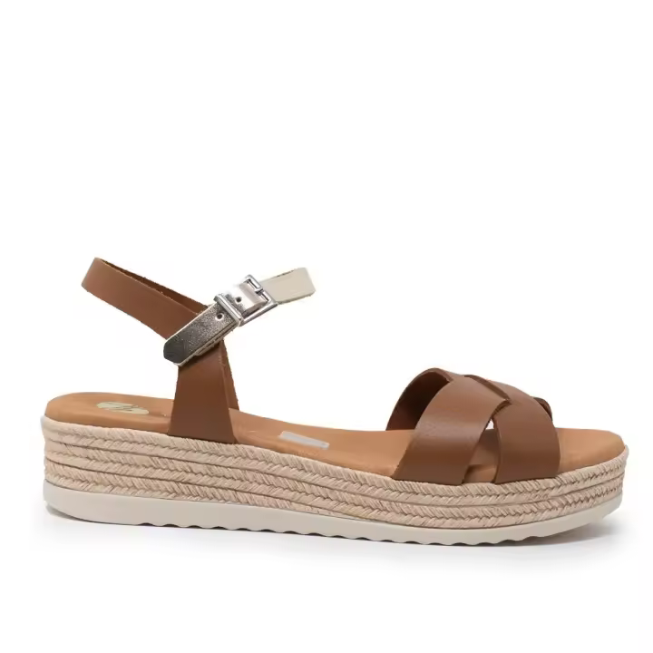 Sandalias plataforma mujer TINA KIZ 5693 ROBLE SANDALIA PALA CRUZADA PLATAFORMA ROBLE 35152 25V - 1