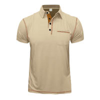 Venta caliente de verano nueva camiseta de manga corta para hombre, comercio exterior, deportes de ocio, solapa Polo - details 4