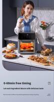 Freidora de aire eléctrica de 12 l, horno de convección de gran capacidad, freidora profunda sin aceite, cocina con ventana de horneado de 360°, electrodoméstico - details 7