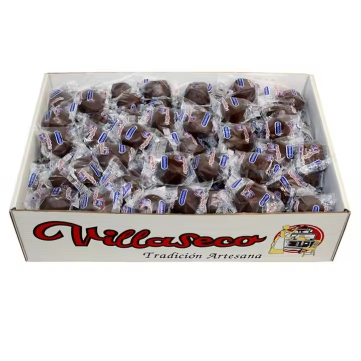 Deliex delicias de Extremadura. Caja de 3 kg de Morenitos Villaseco - Mantecados con Cacao - Envueltos Individualmente - 1