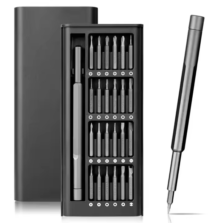 Juego De Destornilladores Magnéticos 25 En 1 Precisión Para Reparación De Móviles Laptops Relojes Con Punta Torx Y Phillips Herramienta Mini Para Xiaomi iPhone - 1