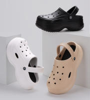 Sandalias De Talón Grueso Para Mujer Verano 2024 Clogs Con Plataforma Antideslizantes EVA Zapatos De Jardín Para Playa Nocturnos - details 1