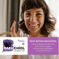 Diet Esthetic - Rutina Facial Antiarrugas con Bakuchiol Vegano: Serum 30 ml + Crema 50 ml + Discos Limpia Poros 50 uds + Mascarillas Tisú 5 uds para pieles sensibles y acnéicas, con ácido hialurónico y niacinamida - details 1