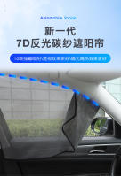 Cortina De Sol Para Coche Con Magnetismo Protección UV Visera De Malla Para Ventanas Lateral Visor De Sol Verano Film De Ventana - details 0