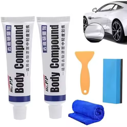 Agente profesional de reparación de rayones de automóvil, kit de reparación de rayones de automóvil, pasta reparadora de rayones de pintura de automóvil, removedor de rayones de automóvil compuesto para carrocería (2PCS) - 1