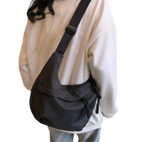 Bolso Bandolera De Lona Casual Para Mujer Y Hombre Capacidad Grande Negro Blanco Rojo Bolsa De Hombro Para Viaje Y Compras - details 0