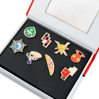 Set De Broches De Badges De Gimnasio Pokémon De Kanto Johto Hoenn Sinnoh Unova Kalos Y Islas Naranja Accesorios Para Cosplay Unisex - details 4