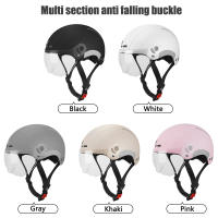 Casco De Ciclismo  Con Gafas Y Protección Auditiva Estampado Reflector Para Bicicleta MTB Carretera E-Bike Para Adultos Hombres - details 11