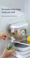 Dispensador De Agua Fría De 3.5 L Con Grifo Contenedor De Jugo Reutilizable De Plástico PP Ecológico Y Duradero Para Refrigerador - details 1
