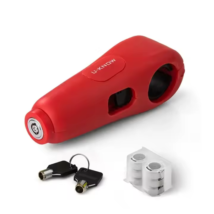 Cerradura De Manillar Para Motocicleta 100DB Alarma De Seguridad Antirrobo Para Vehículos Eléctricos Y Bicicletas Cerradura De Freno Acelerador - 1