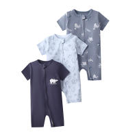 Mono de verano para bebé, de manga corta, con cremallera de doble cabeza, para gatear, para recién nacido, caja de regalo - details 35