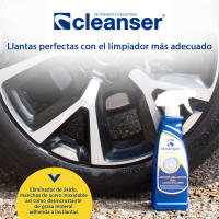 Cleanser limpiador abrillantador de llantas de aluminio, eliminador de óxido, manchas de acero inoxidable así como desincrustante de grasa mineral adherida a las llantas. - details 0