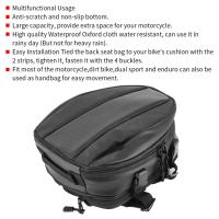 Bolsa De Asiento Trasero Para Motocicleta Impermeable Almacenamiento De Equipaje Banda De Seguridad Para Casco Caja De Equipaje Para Asiento Trasero - details 2