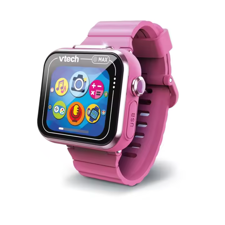 Reloj interactivo Kidizoom Smartwatch Max color rosa Pantalla Tactil.Fotos,Selfies,Videos,grabadora,juegos.. 256 Mb. (Vtech 80-531657) - 1