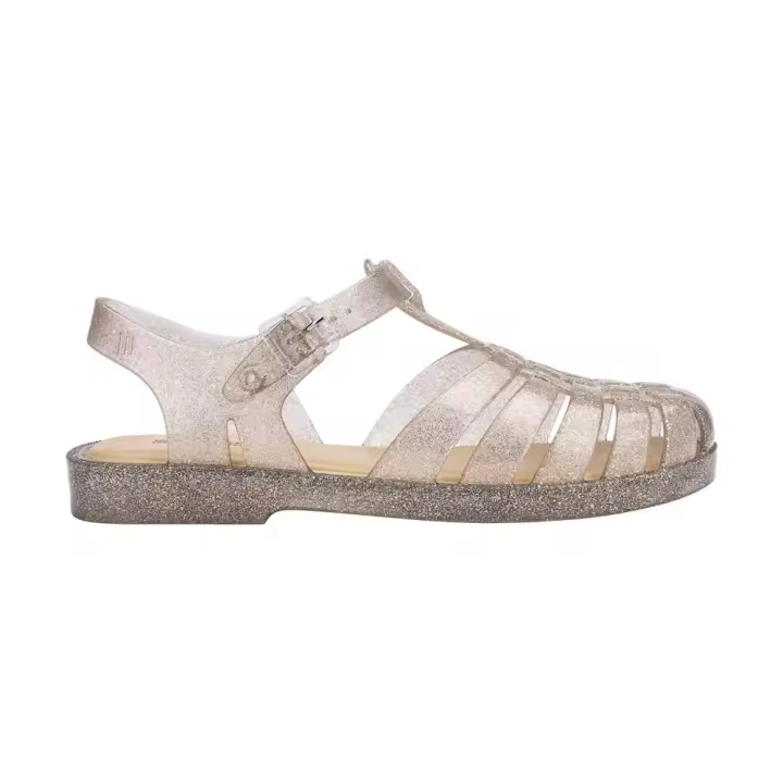 Melissa Sandalias Cangrejeras Possession Shiny Plateado - 1