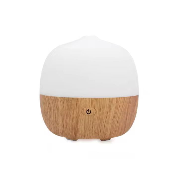 Difusor de Aromas USB 120ml - Ultra Silencioso (&lt;36dB), Temporizador, 7 Luces LED Cambiantes, Aromaterapia para Hogar/Dormitorio/Oficina, Seguro Anti-Sequedad (Color Madera Clara) - 1