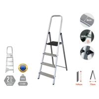 Escalera de aluminio tijera pleagble 3,4,6 peldaños multiuso portatil antideslizante muy resistente 150KG hecho en Europa calidad de confianza - details 1