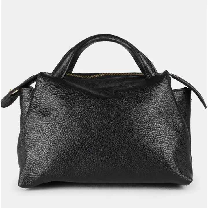 1990s Bolso bandolera para mujer de piel con asas de mano - 1