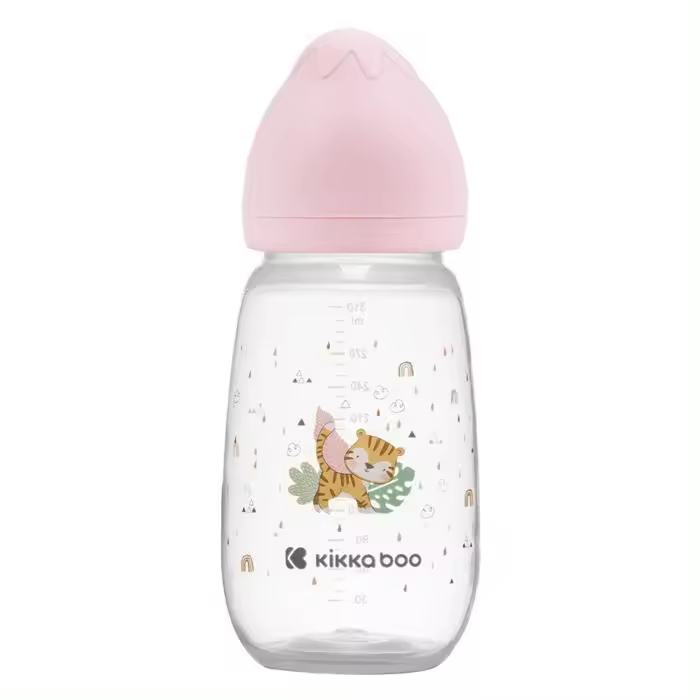Biberão anti-cólicas 310ml Kikka Boo Savanna Rosa - 1