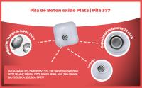 Banner - Pila maxell de boton oxido plata 377 SR626SW
