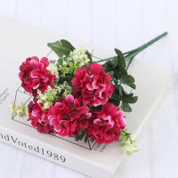 Bouquet De 1 Vaso De Hiedra Artificial Con 5 Cabezas De Algodón Decoración De Hogar Y Boda Falsa Lujo Para Interior Y Exterior - details 5