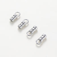 10Pcs Abrazaderas De Cierre Para Cordones De Cuero Y Cadena De Joyería DIY Platinadas En Latón Y Oro 14K/18K Con Anillo - details 7