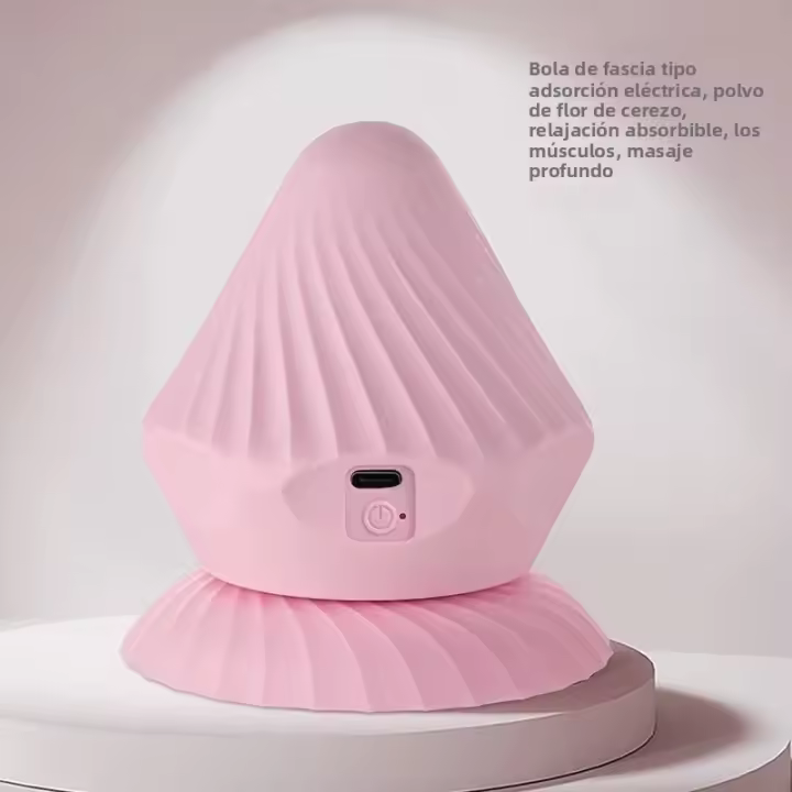 Bola De Masaje Profundo Con Punto Acupuntura USB Y Vaciador Manual Para Espalda Cuello Y Región Cintura Vibration Relajante - 1