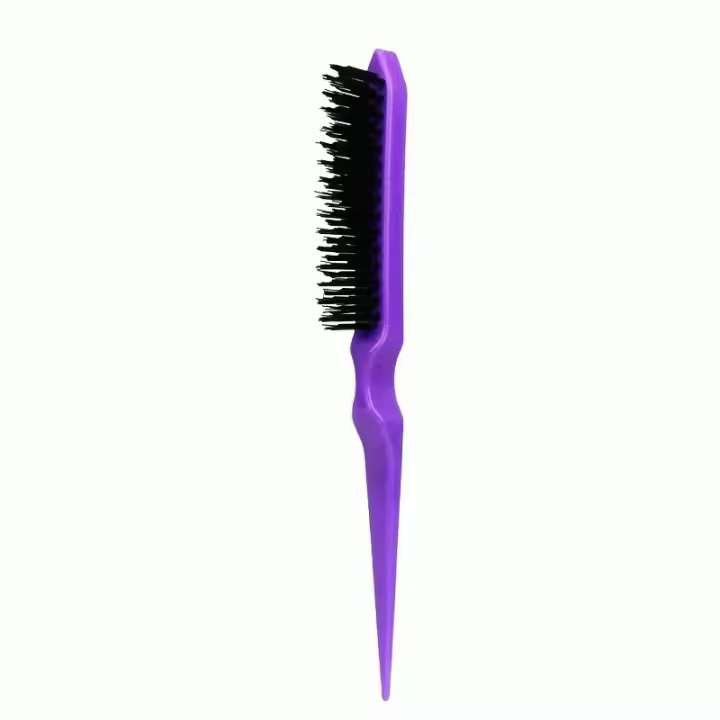 IMAXWAVE Cepillo Profesional - Peine de Cola con Púas para Crepar y Peinar - Cepillo anti-frizz - Cepillo estilizador - Distribuye Aceites Naturales, Ideal para Dar Volumen - Ligero (Morado) - 1