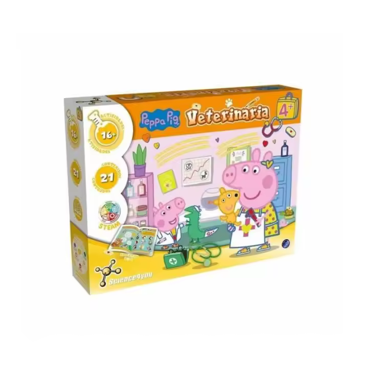 Science4You - Kit Veterinario Peppa Pig con 16 Actividades y 21 Contenidos Educativos - 1