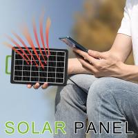 Panel solar, Cargador solar portátil, Cargador de teléfono USB type C, panel solar impermeable para acampar al Aire Libre - details 1