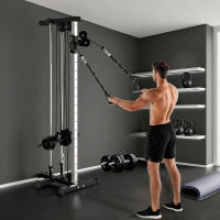 SPORTNOW Máquina Polea Alta y Baja de Pared, de Doble Polea Ajustable en 15 Posiciones, Máquina de Musculación, Multifunción Lat Pulldown para Entrenamiento de Fitness en Gimnasio, Casa - details 7
